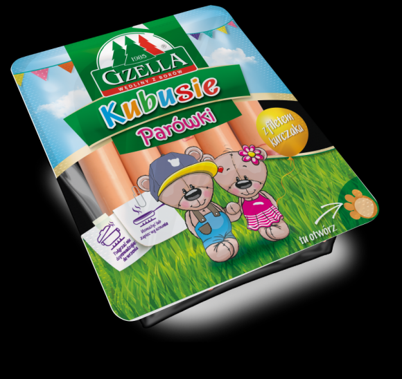 Nowe opakowanie, ten sam pyszny smak – parówki dla dzieci Kubusie Gzella