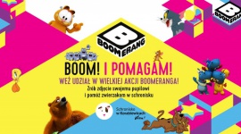 „Boom! I pomagam!” – Boomerang pomaga bezdomnym zwierzakom - Rusza kampania charytatywna „Boom! I pomagam!”, której celem jest pomoc bezdomnym zwierzętom mieszkającym w schronisku