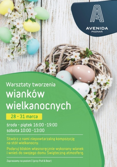 Moc wielkanocnej kreatywności, czyli warsztaty wianków w Avenidzie Poznań