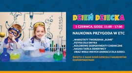 Odkryj w sobie naukowca z ETC Swarzędz - Dzień Dziecka w ETC Swarzędz zapowiada się rewelacyjnie. 1 czerwca w godz. 11:00-17:00 na najmłodszych czekać będzie moc cudownych atrakcji.
