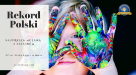 W SP w Wielu powstanie największa w Polsce kolorowa mozaika z kartonów - już 28 września 2019 roku w ramach wydarzenia Dzień Szkoły „Wiele kolorów” odbędzie się uroczysta próba ustanowienia nowego Rekordu Polski na największą mozaikę z kartonów.