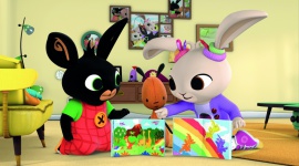 #Zostańwdomu i baw się z Bingiem - Bing, tytułowy bohater popularnego serialu, zaprasza wszystkie przedszkolaki i ich rodziców do wspólnej zabawy.